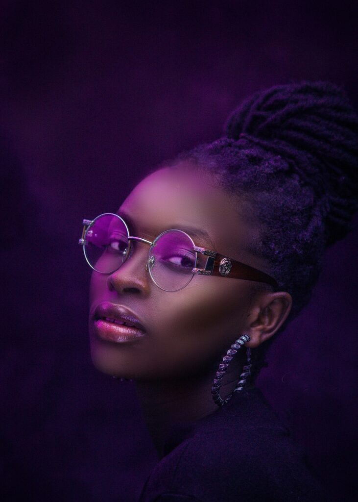 Sleep 001 woman, model, silver framed glasses, glasses, shades, hair, hair bun, storiesofdiversity, model, model, model, model, model, hair