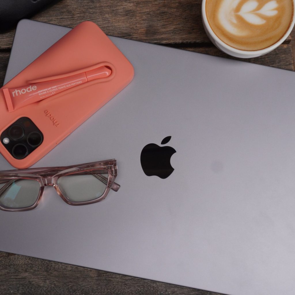 pearl blue light glasses workspace